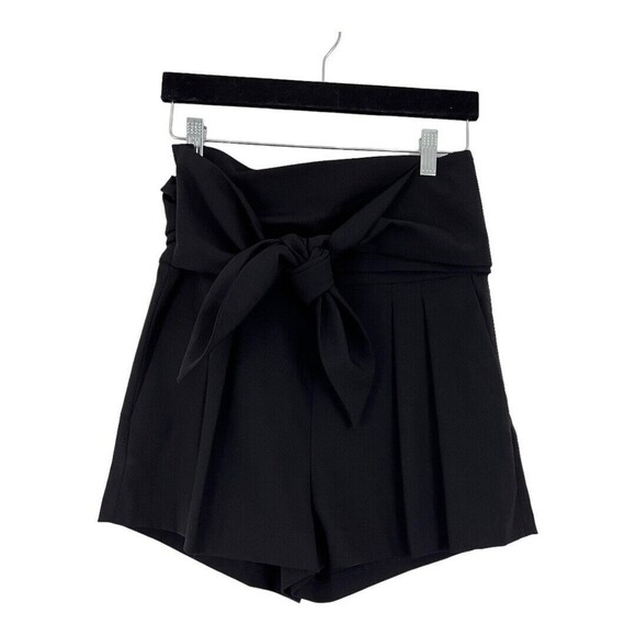 IRO Womens Size 38 US 6 Black Waist Tie Shorts New NWT - Picture 1 of 4